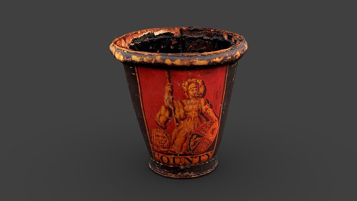 County Fire Office - leather bucket 3D Model