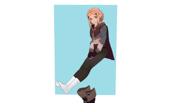 ゼルダ姫 3D 3D Model