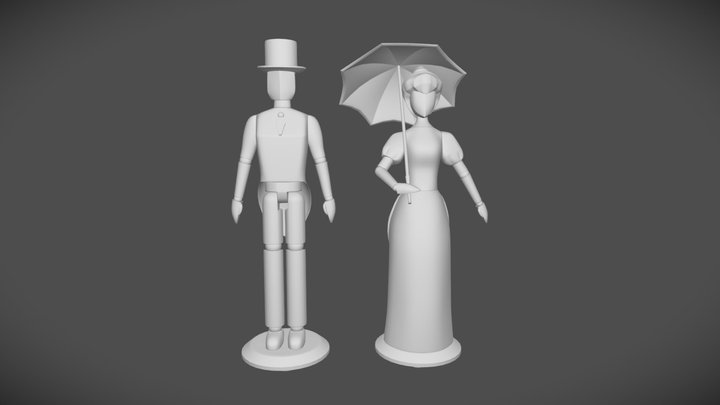 Characters for a short 3D Model
