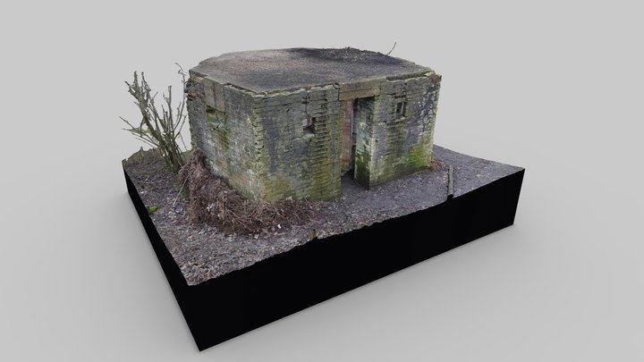 Pillbox Bentley Priory – Kostenloses 3D-Modell STL