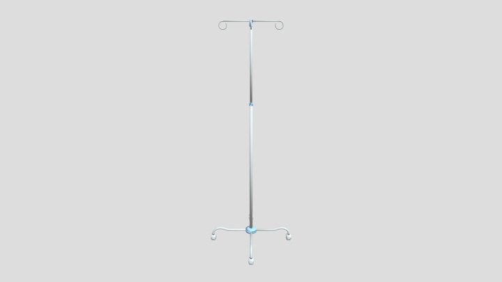 IV Drip Stand 3D Model