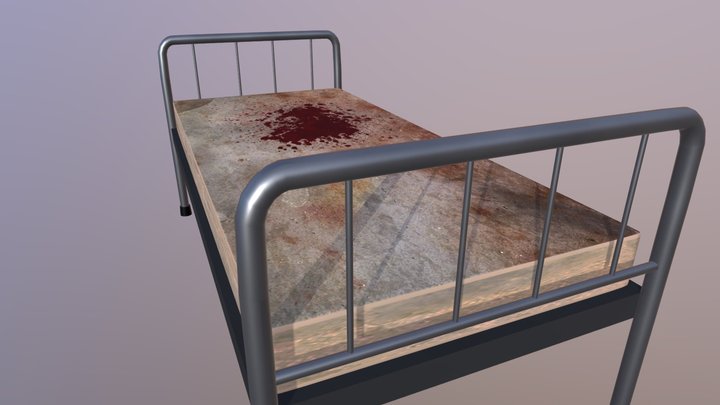 Bed Model (Bloodstained) 3D Model