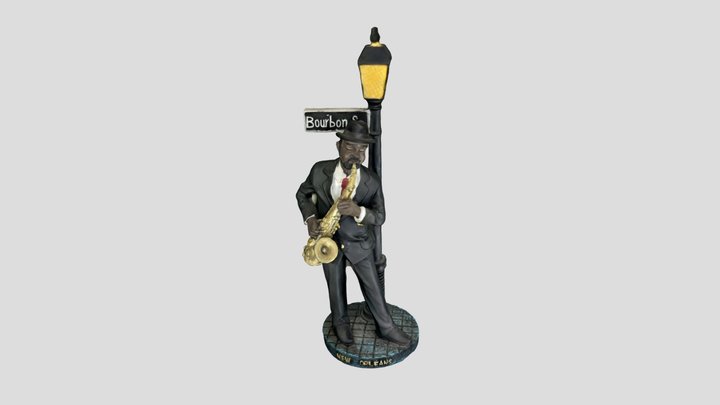 saxophone player one 3D Model