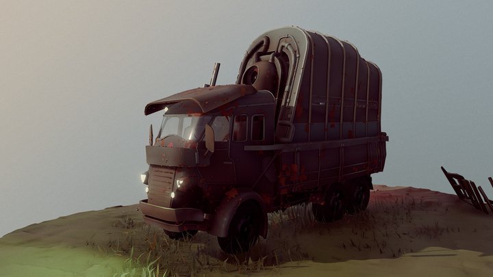 Rusty truck 3D Model