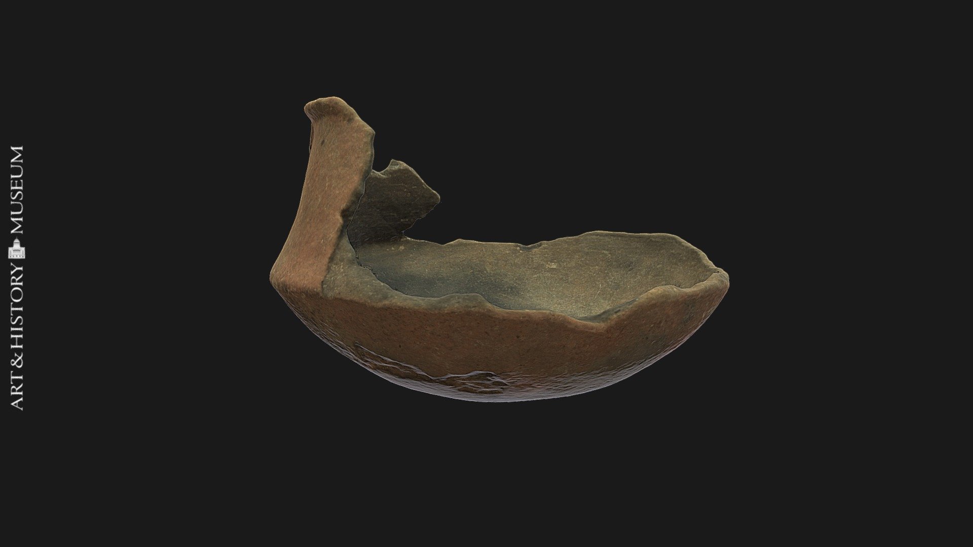 Small carinated vase with flaring rim
