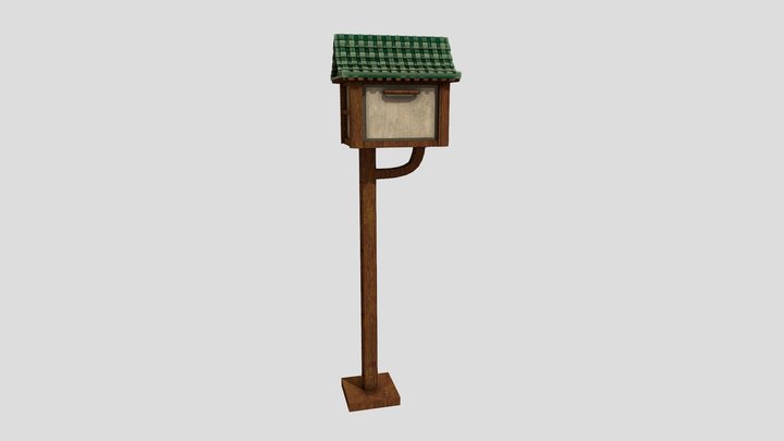 Japanese Mailbox 3D Model