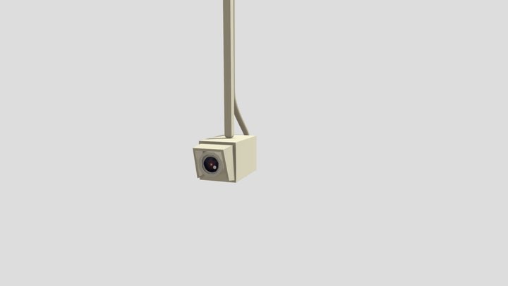 Roof Mounted Security Camera 3D Model