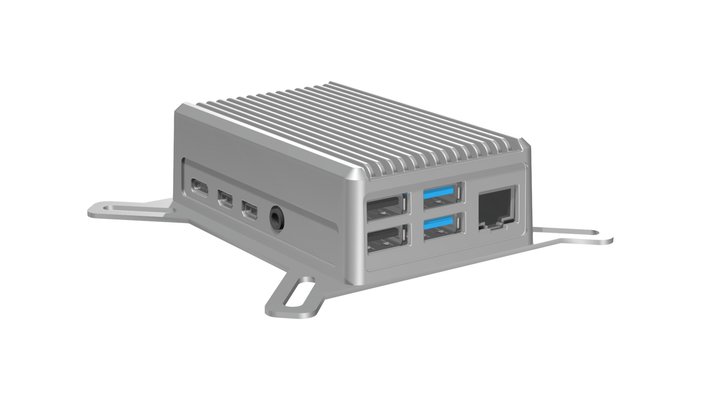 Raspberry Pi heatsink case RPH - VESA mount type 3D Model