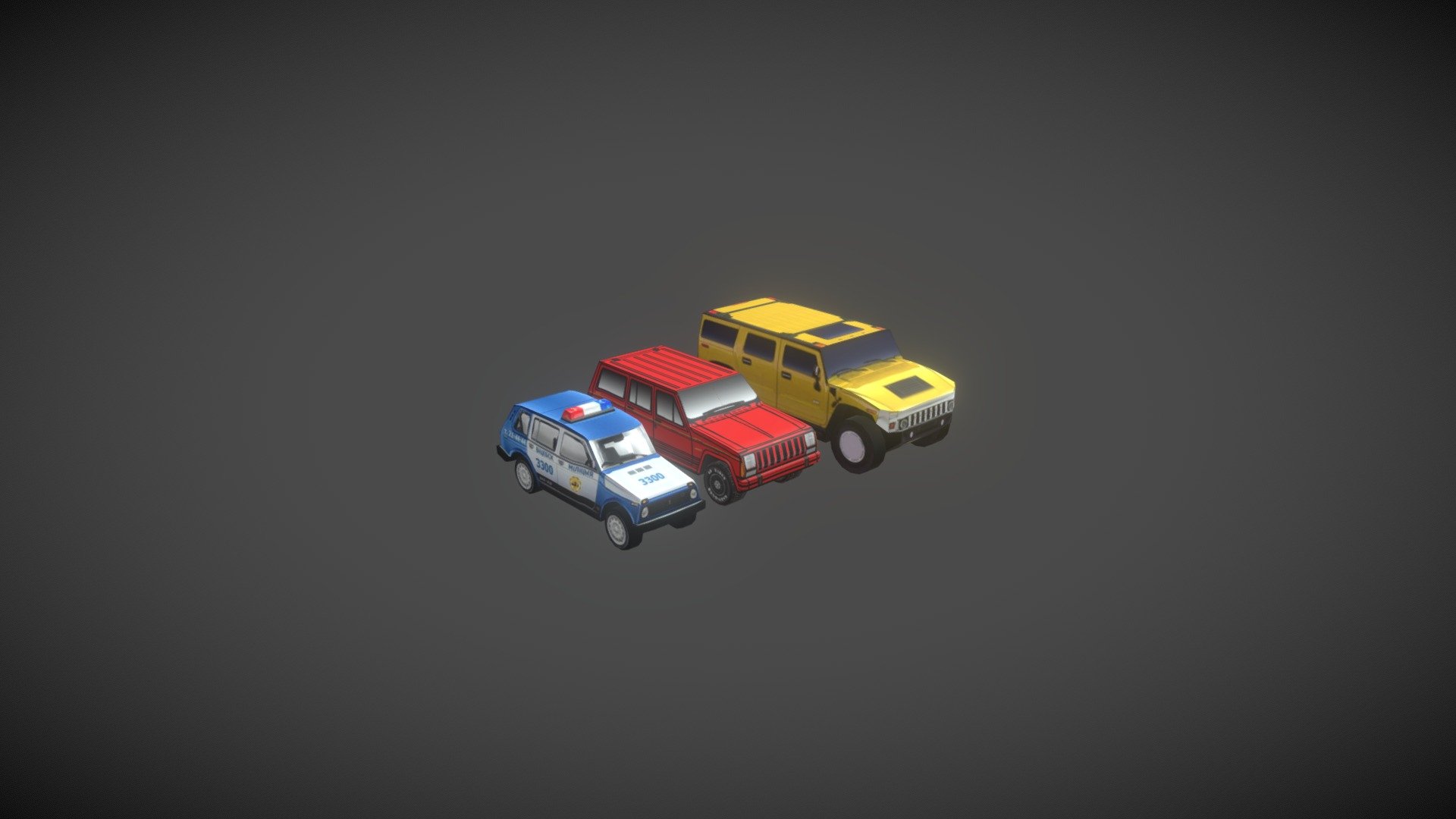 lowpolycars