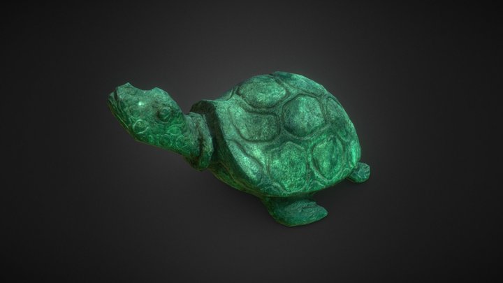 Turtle Sculpture 3D Model