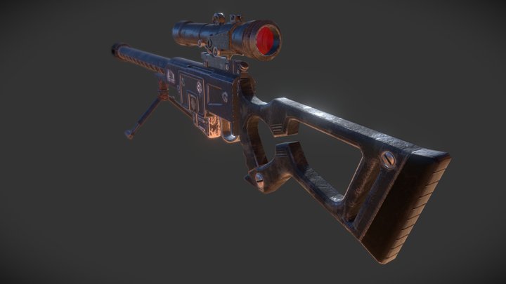 DKS-501 Sniper Rifle - Fallout New Vegas 3D Model