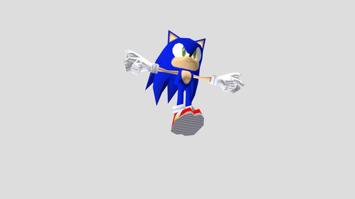 DS DSi - Sonic Rush - Sonic the Hedgehog 3D Model