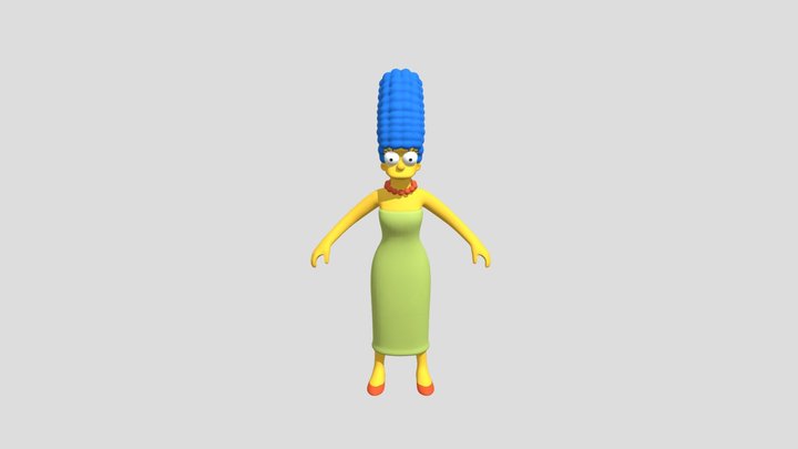 Marge Simpson Fortnite 3D Model