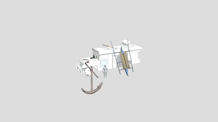 BY THE OCEAN - Texture 2 More detailed props 3D Model