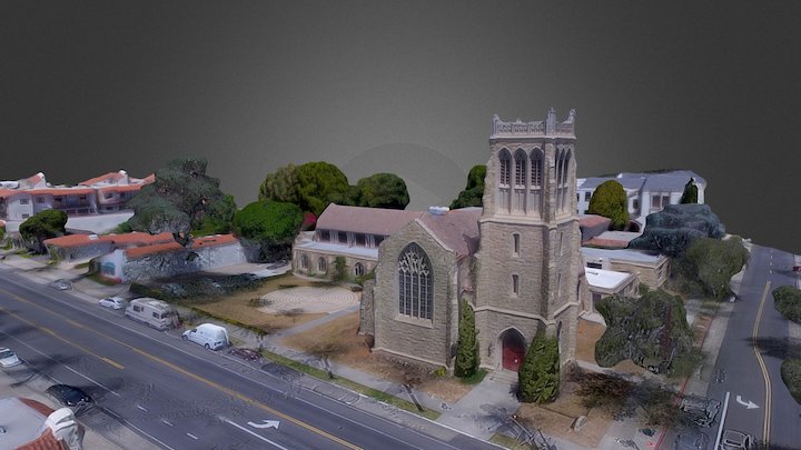 Trinity Church Santa Barbara CA 3D Model