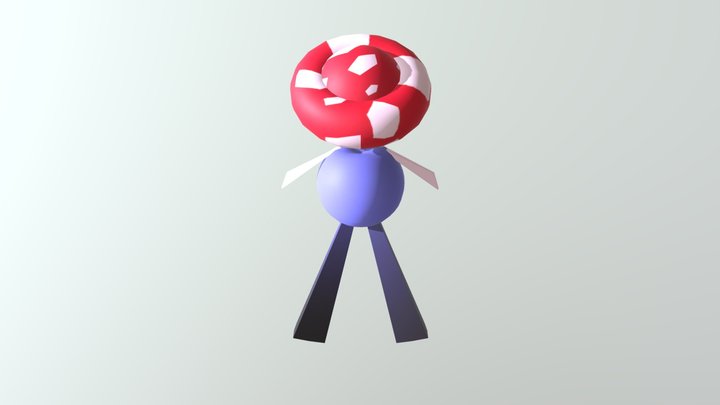 Coloured Character 3D Model