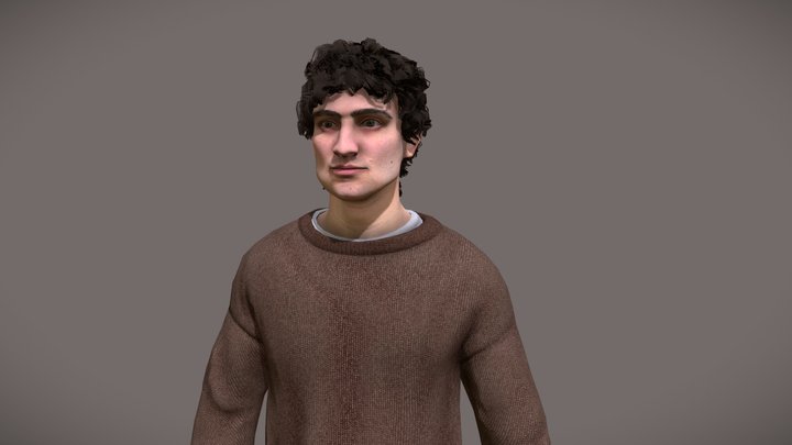 Character Creation Exam - Aneurin Barnard – Free 3D Model STL