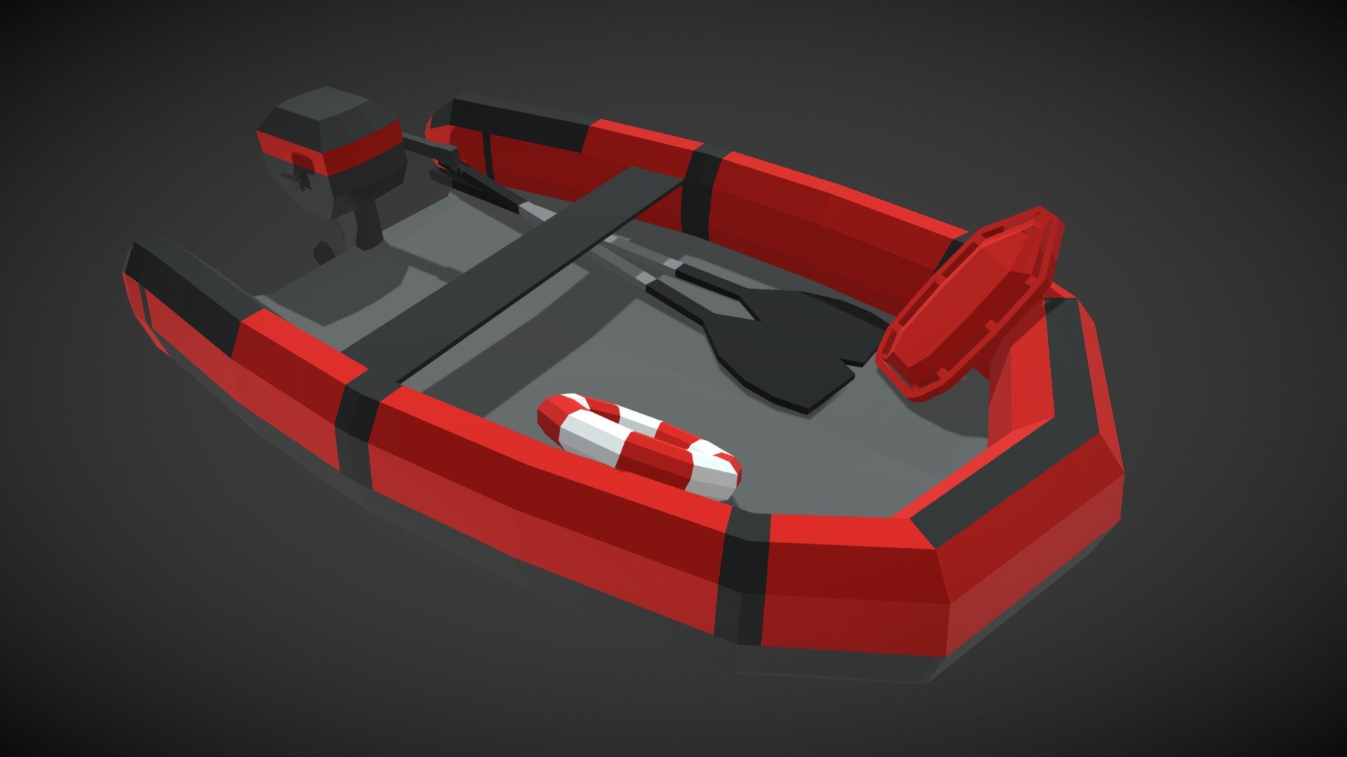 Lowpoly Lifeboat