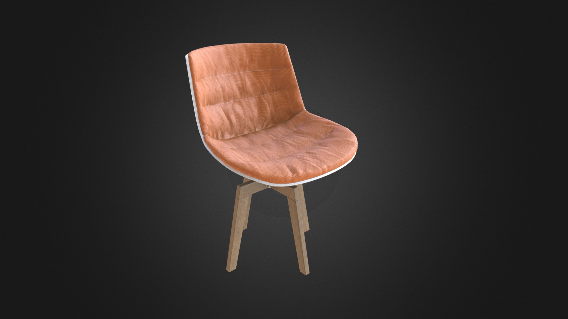 3D model Chair 009 - This is a 3D model of the Chair 009. The 3D model is about a chair with a cushion.