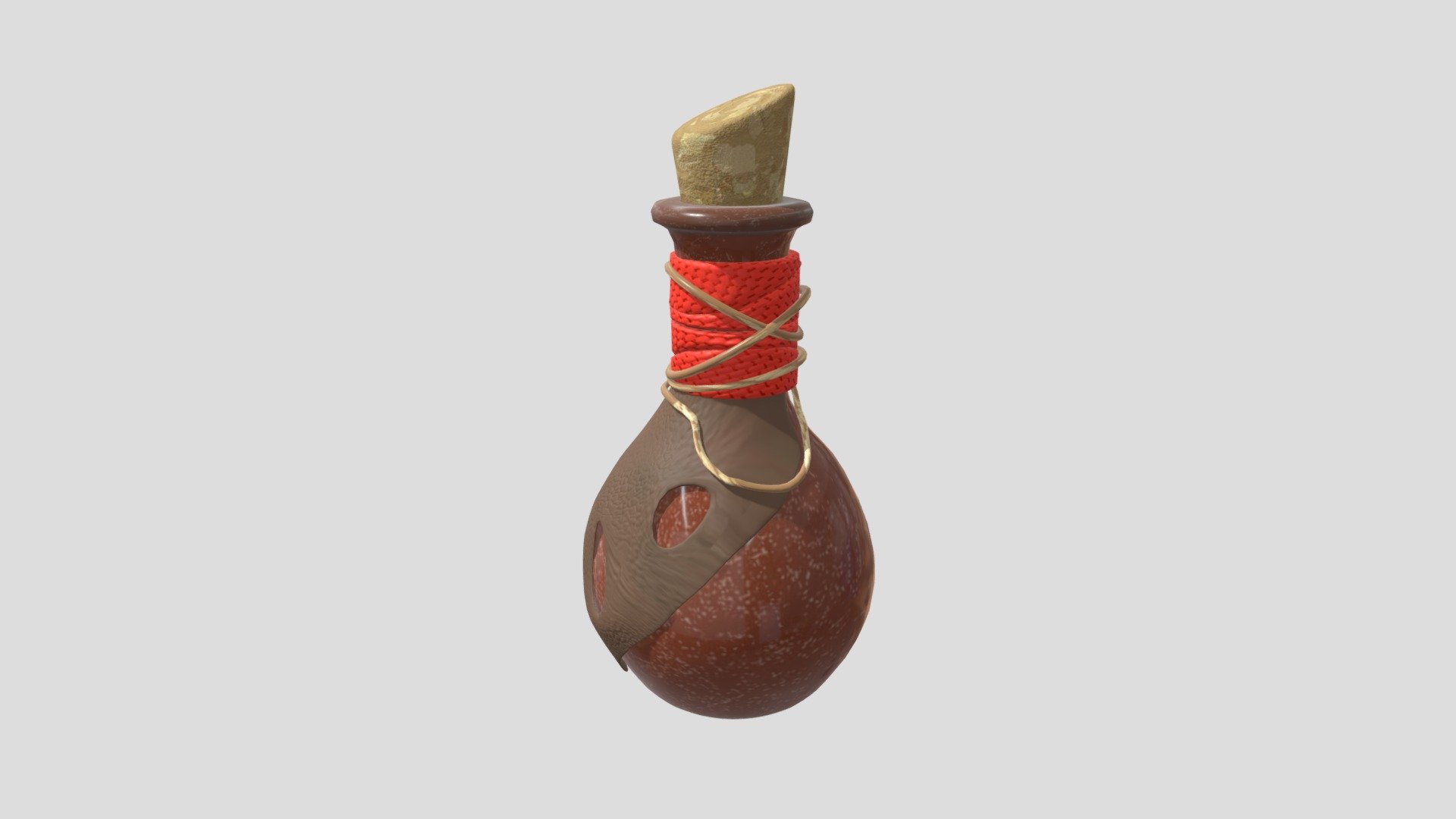 Potion Bottle Model - 3d Model By Keja Valk [a570679] - Sketchfab