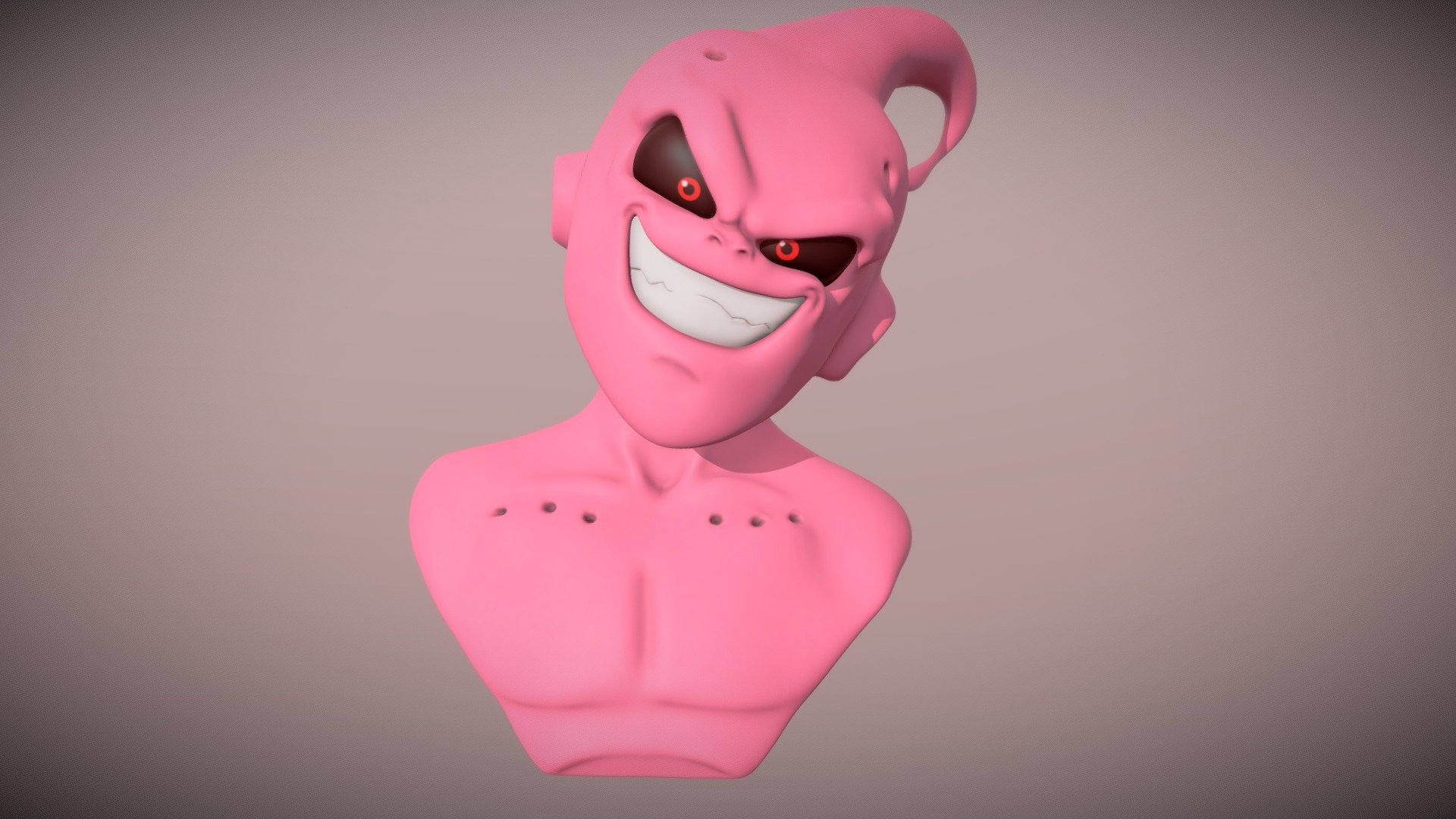 MAJIN BUU KID bust 3D model 3D printable