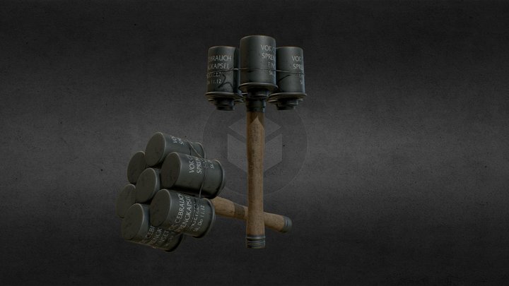 M24 Grenade Free 3D Model (Game Ready) 3D Model