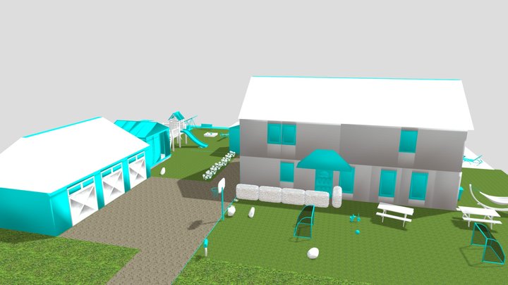 a house i ade for my oc aki concept 3D Model