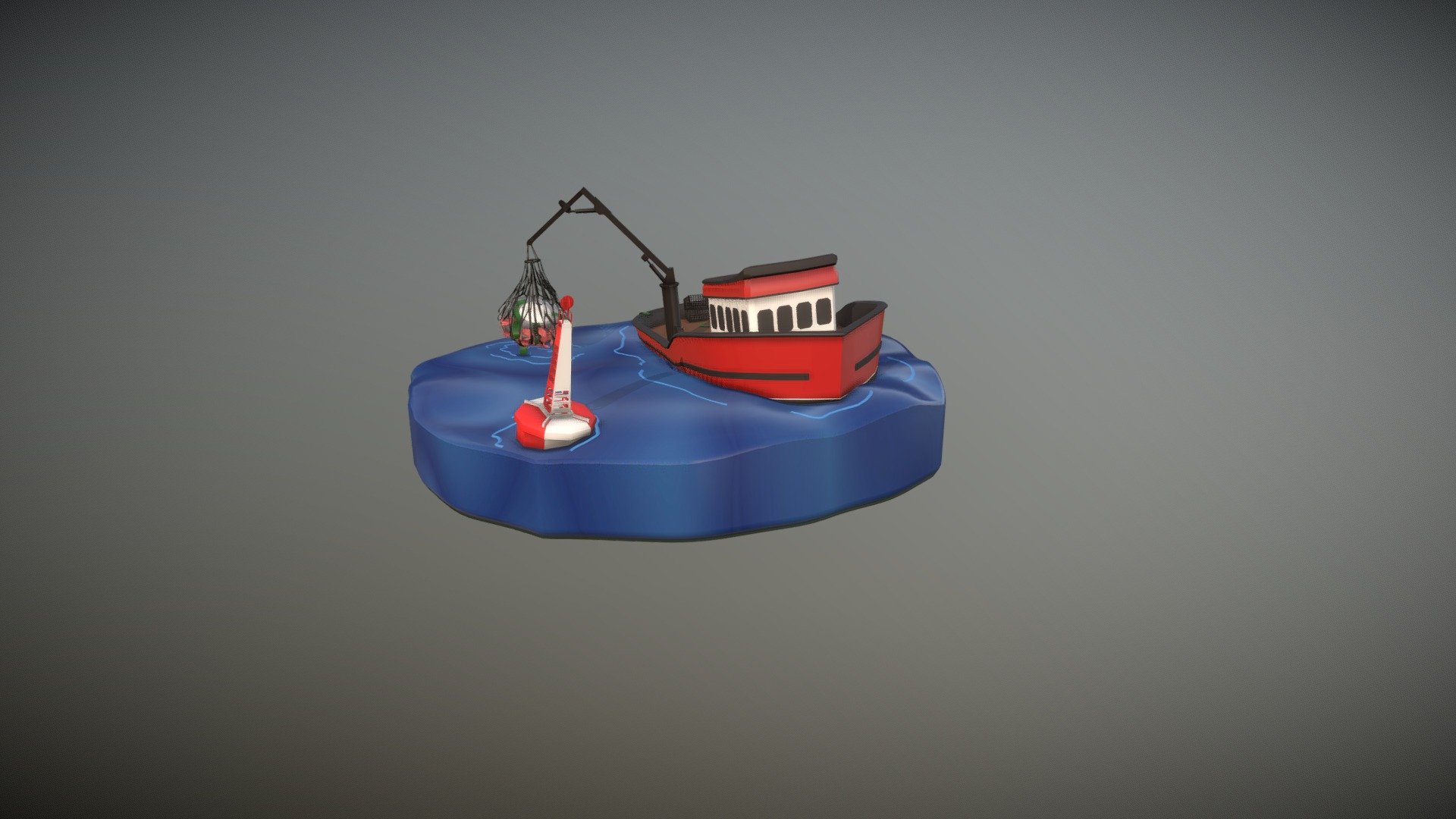 Boat and UFO