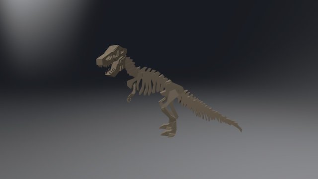 Trex Skeleton 3D Model
