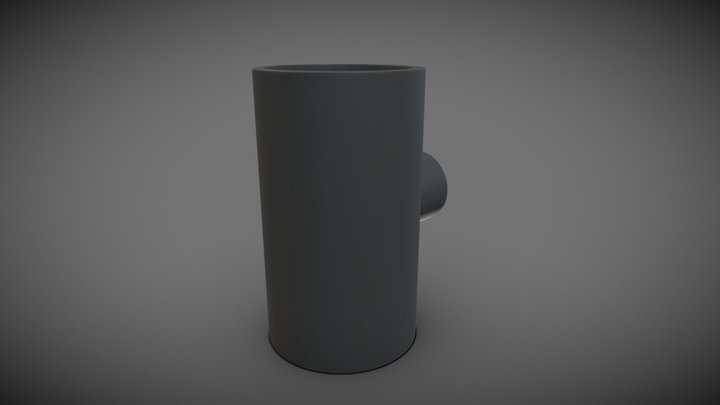 Cylender Black 3D Model