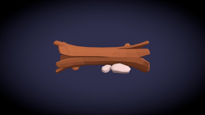 Luna VG - log obstacle 3D Model