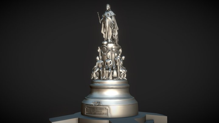 Monument to Catherine II / Памятник Екатерине II 3D Model