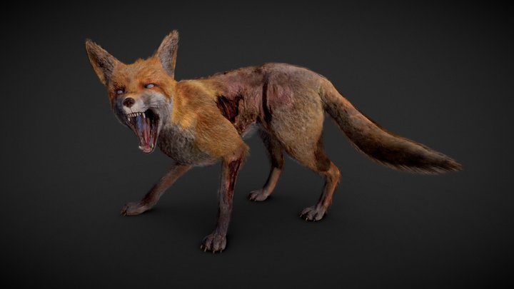 Blighted Vulpine 3D Model