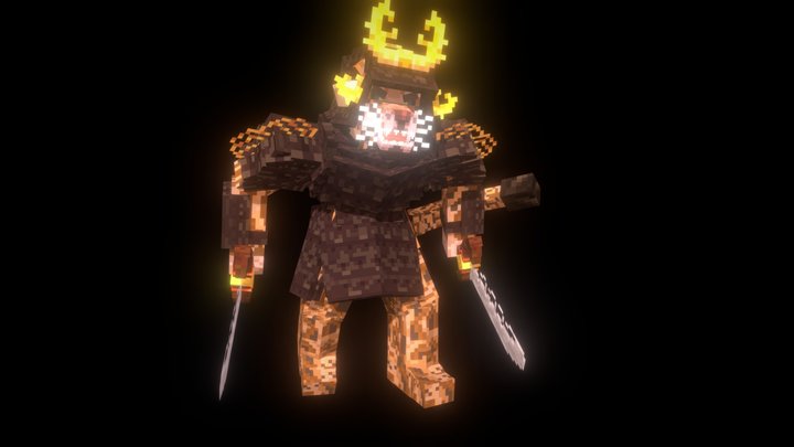 AdultTigerSamurai 3D Model