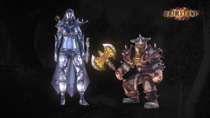 Hunter and warrior 3D Model