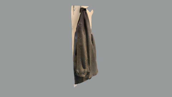 Coat hanging on wall 3D Model