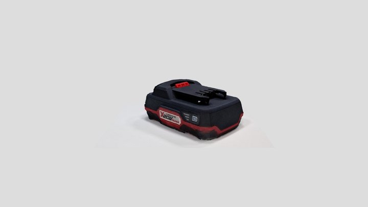 Parkside 2A battery 3D Model