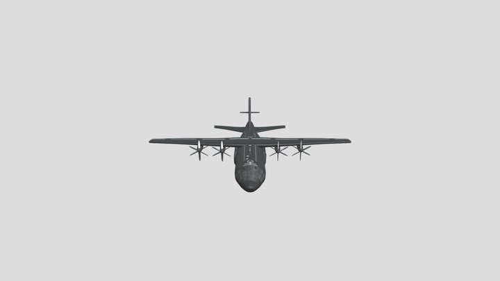 Lockheed Ac-130 3D Model