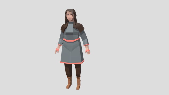 Ravens over Rurikhall: Estrid Bjorndottir 3D Model