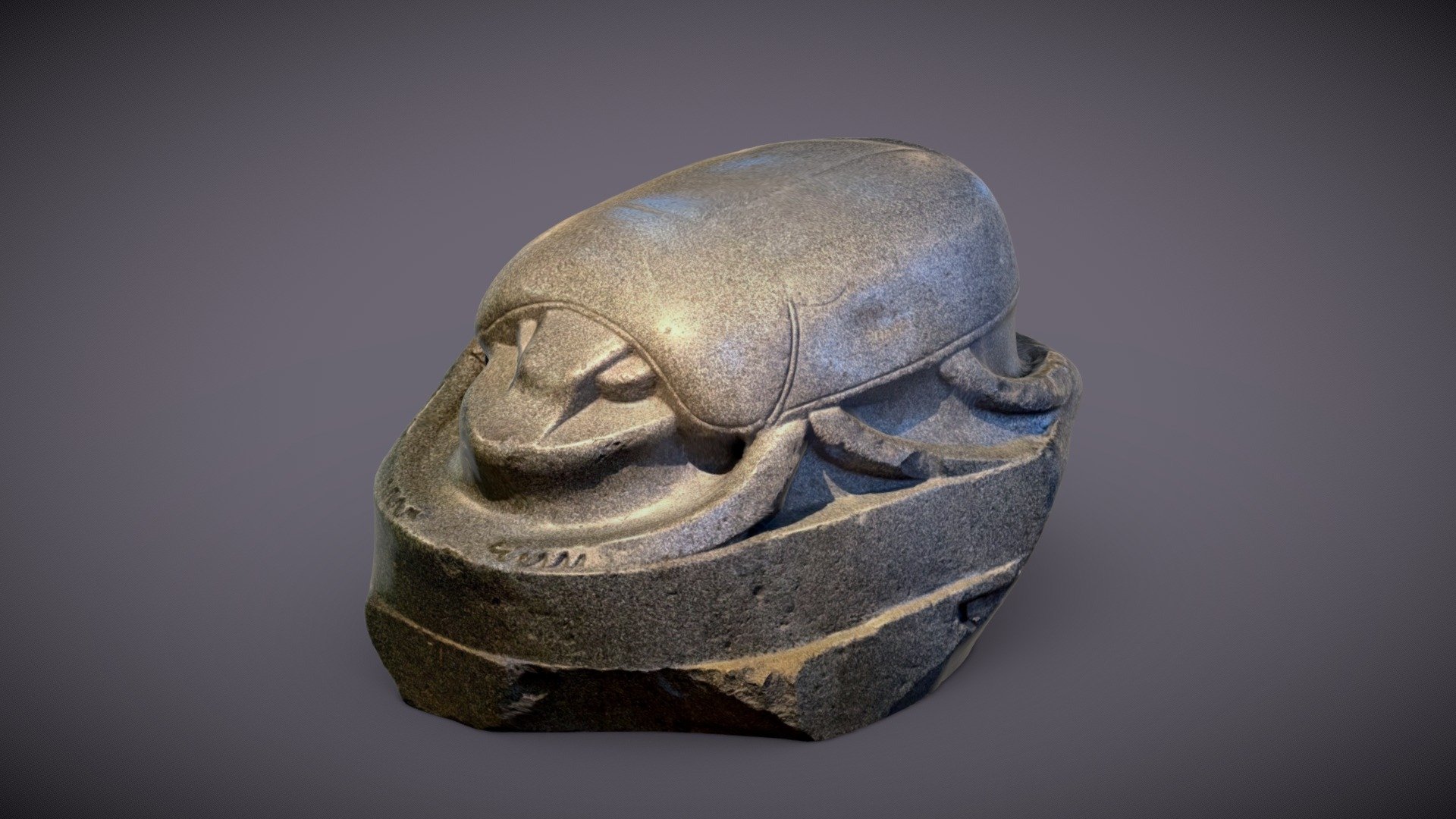 Giant sculpture of a scarab beetle (Polycam) - Download Free 3D model ...