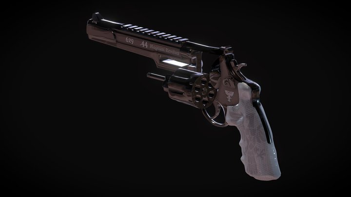 629 - .44 Magnum, Revolver 3D Model