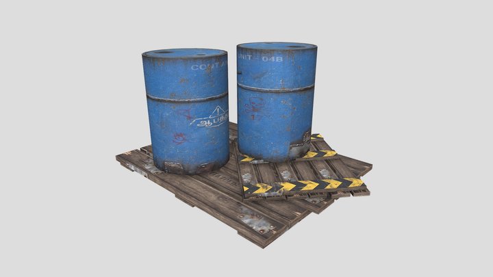 Contaminated Drum & Pallet Set