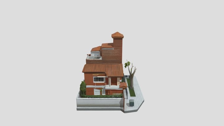 Brick House 3d Model – Gratis 3D-model STL
