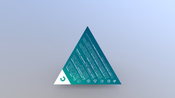 BB 4-plakņu piramīda 3D Model
