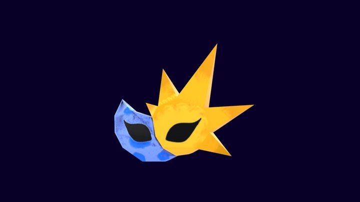 Sun & Moon Mask 3D Model