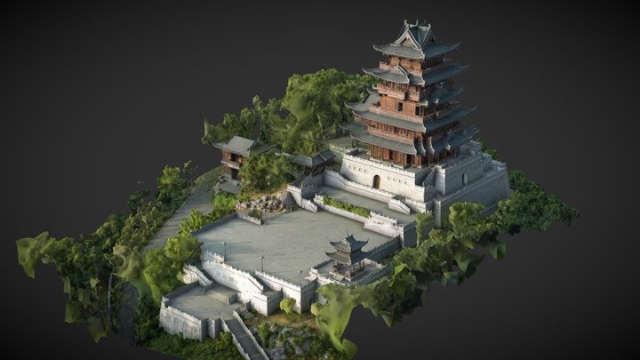 Langya Pavilion (琅琊閣) – Gratis 3D-model STL