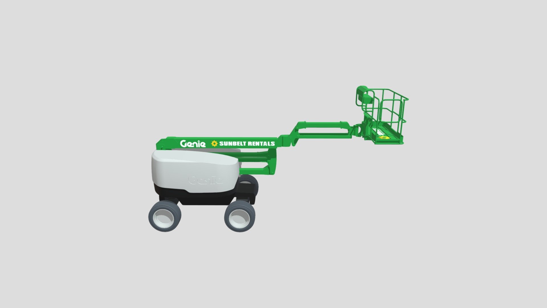 Sunbelt Rentals Articulating Boom Lift Z45FE 3D model by bimstore