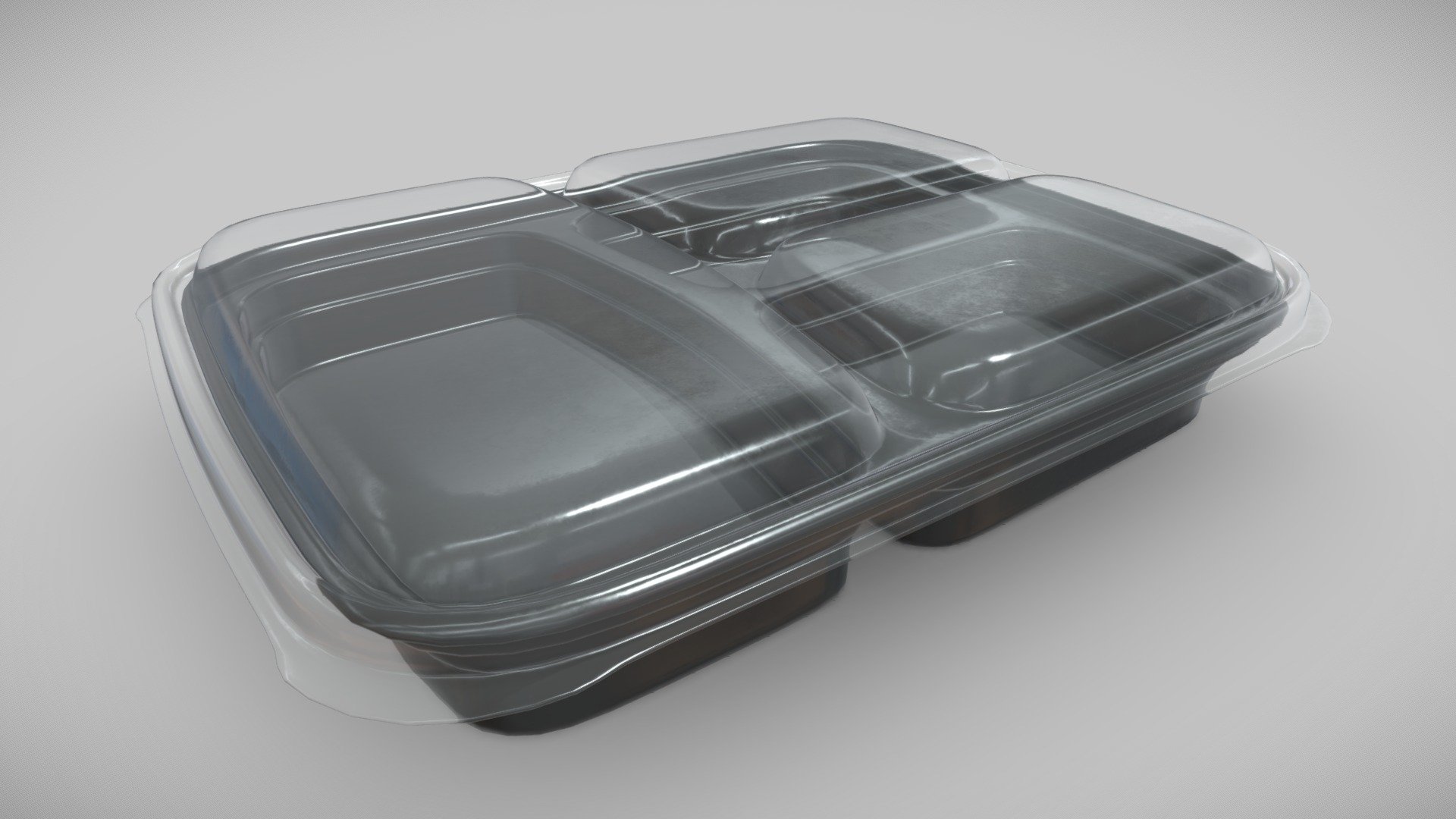 Meal Prep Containers - Disposable 3D model