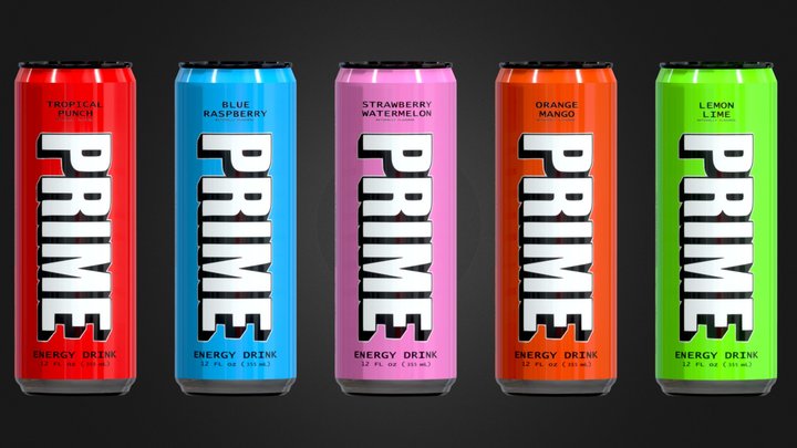 PRIME Energy | 5 Different Flavours | GAMEREADY 3D Model