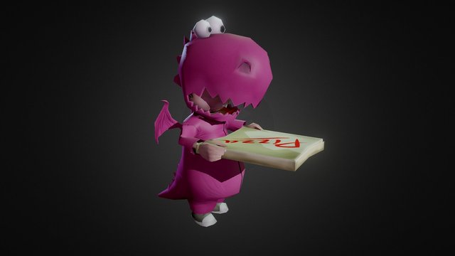 Delivery Pizza Guy 3D Model